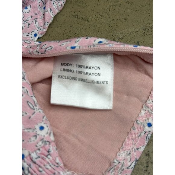NWT Princess Polly‎ Pink Floral Crop Top. Size 8. - Picture 5 of 7
